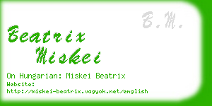 beatrix miskei business card